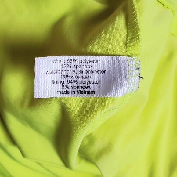 LIVI for Lane Bryant Women’s Neon Yellow Active Shorts Size 30/32 Plus Drawstrin - Picture 6 of 7